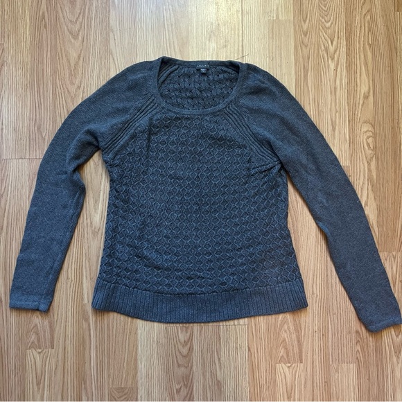 Lilla P Angora Rabbit Cashmere Blend Cable Knit Sweater Women’s Size L - Picture 2 of 8